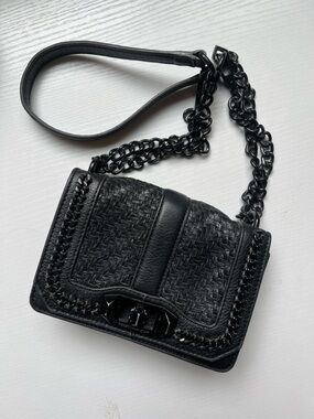 Rebecca Minkoff Mini Love Woven Chain Bag